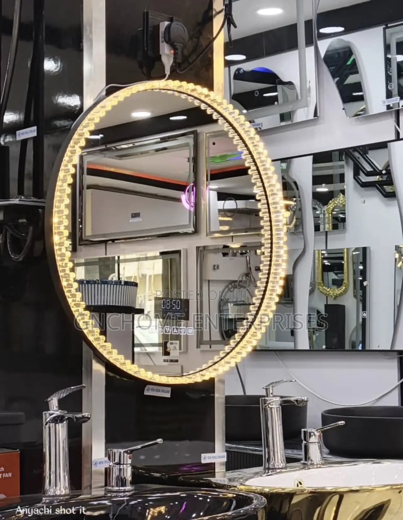 Crystal Bluetooth Speaker Led Mirror
