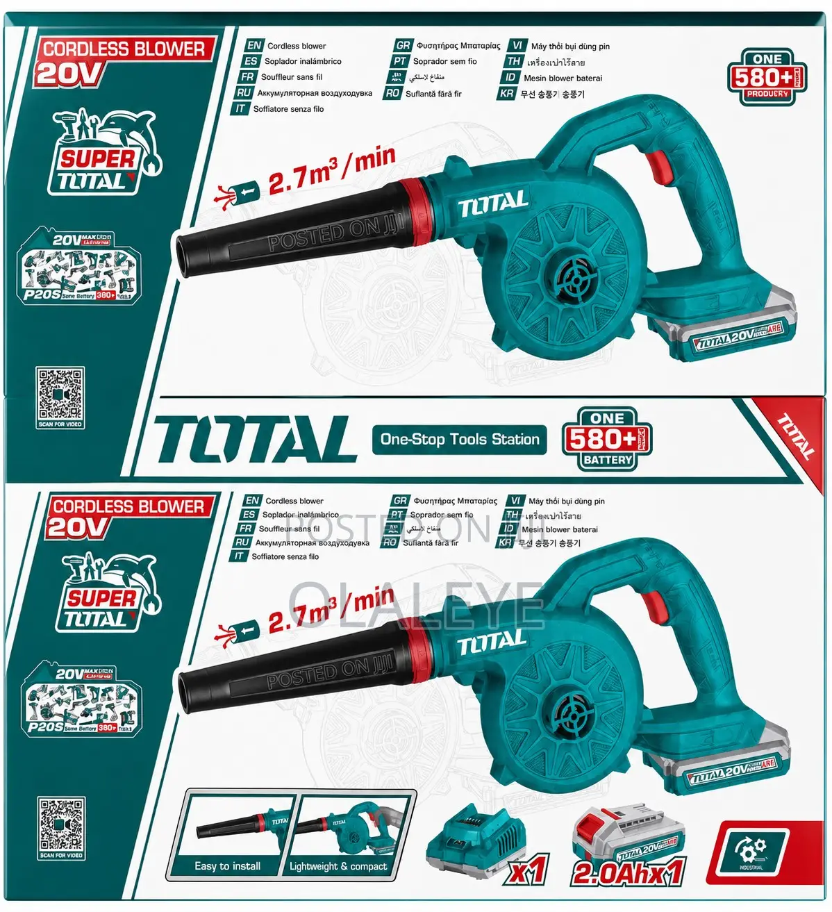 Total 20v Cordless Blower