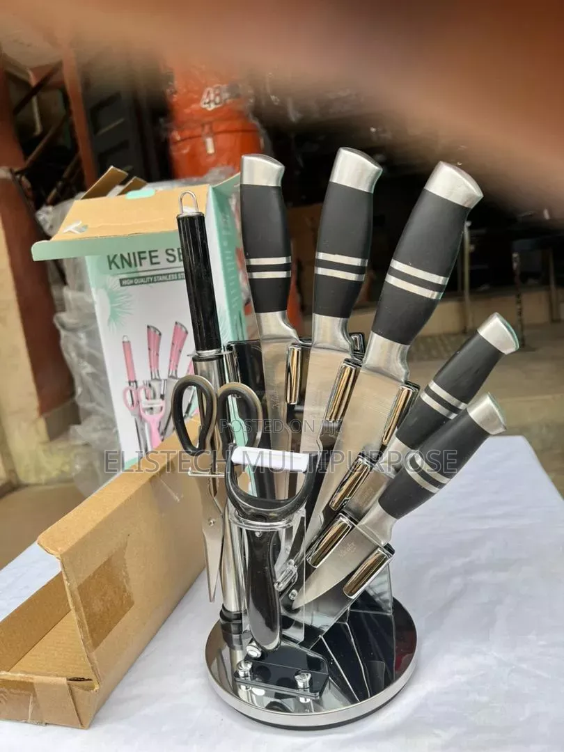 Premium 8-Piece Stainless Steel Knife Set