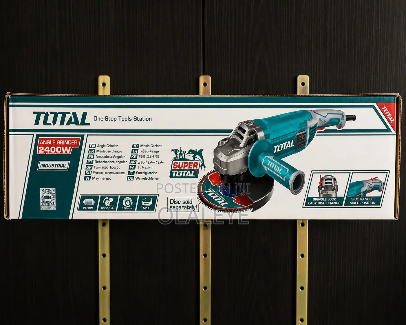 2400w Total 9” Angle Grinder