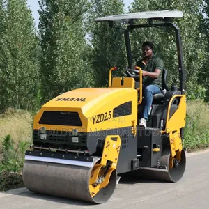 2 Tons Double Drum Ride on Roller