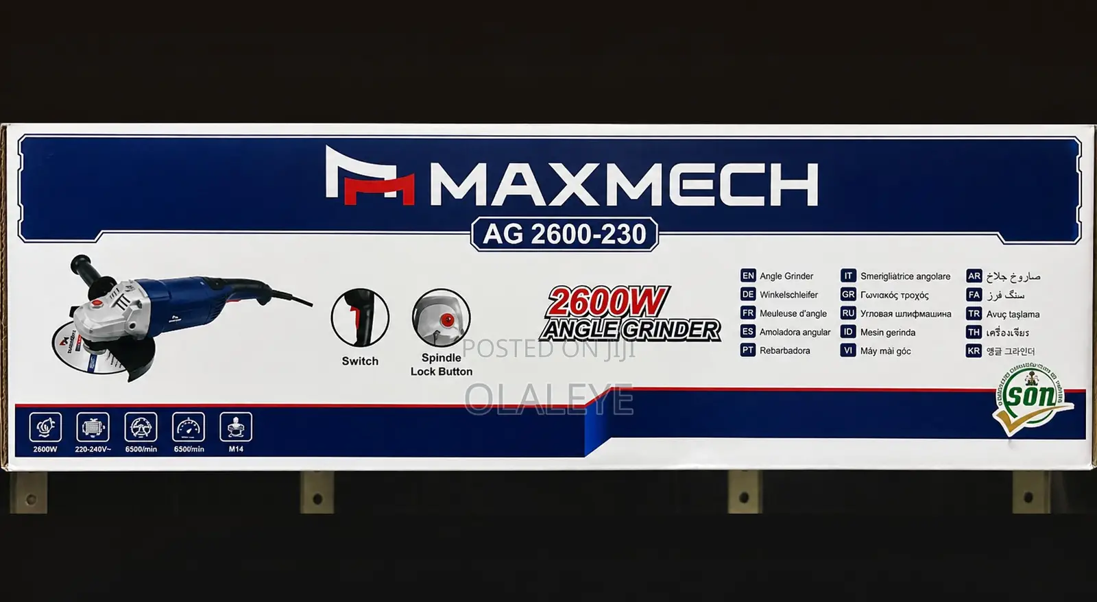 9” Maxmech Angle Grinder 2600w
