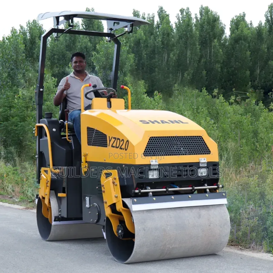 Double Drum Riding Roller 2tons