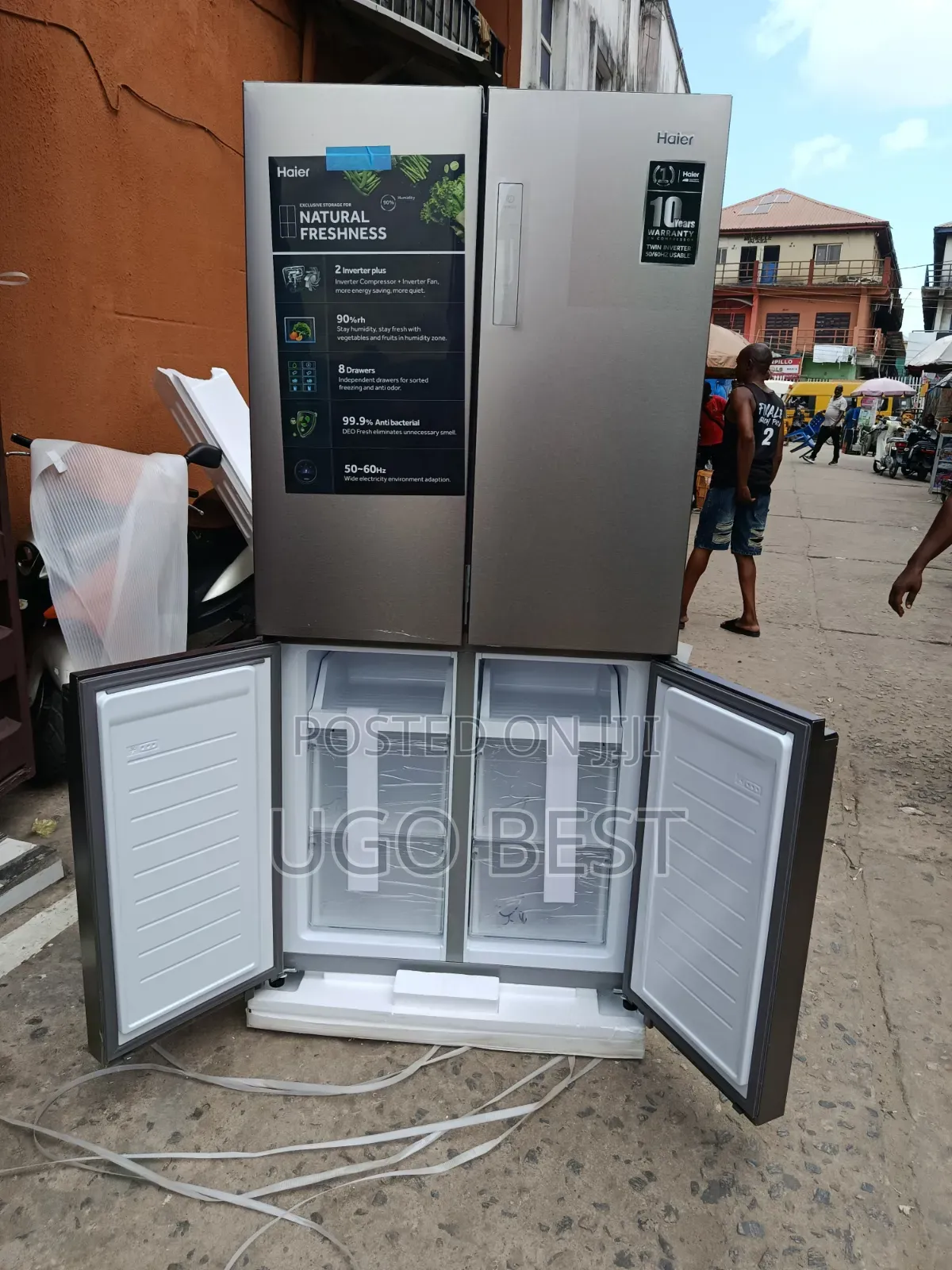 Haier Thermacool 4 Doors Side by Side Inverter Fridge