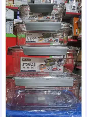 3/4 Piece Acrylic Food/Fruit Storage Container Set