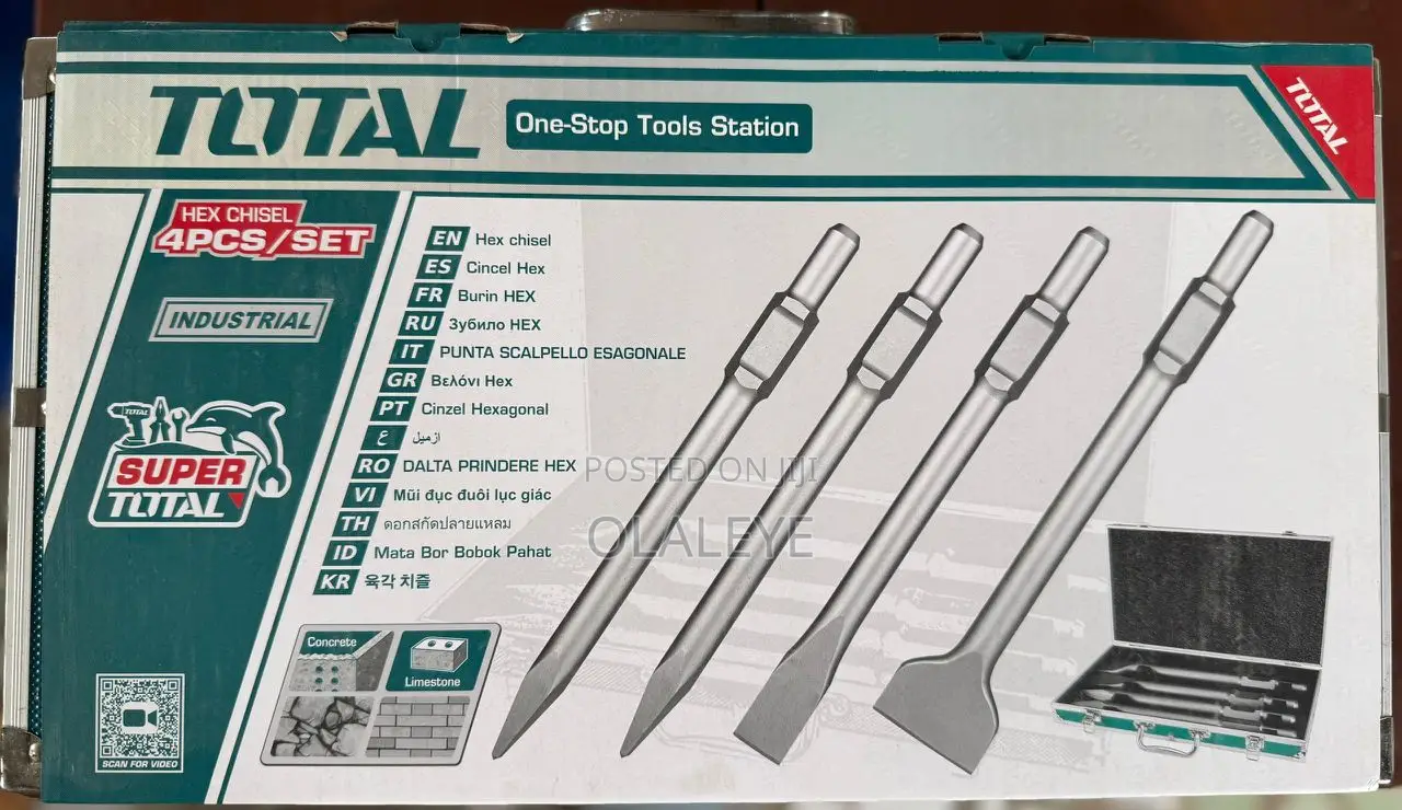 Total Hex Chisel 4pcs Set