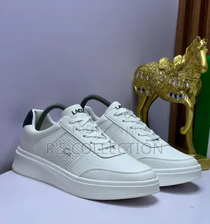 High Quality Lacoste Men Shoes White and Black