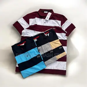 Premium Big Stripes Lacoste Polo