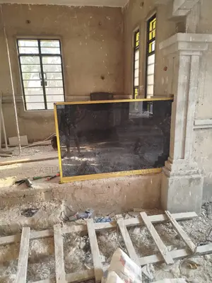Frameless Glass Gold Aluminum Accessories