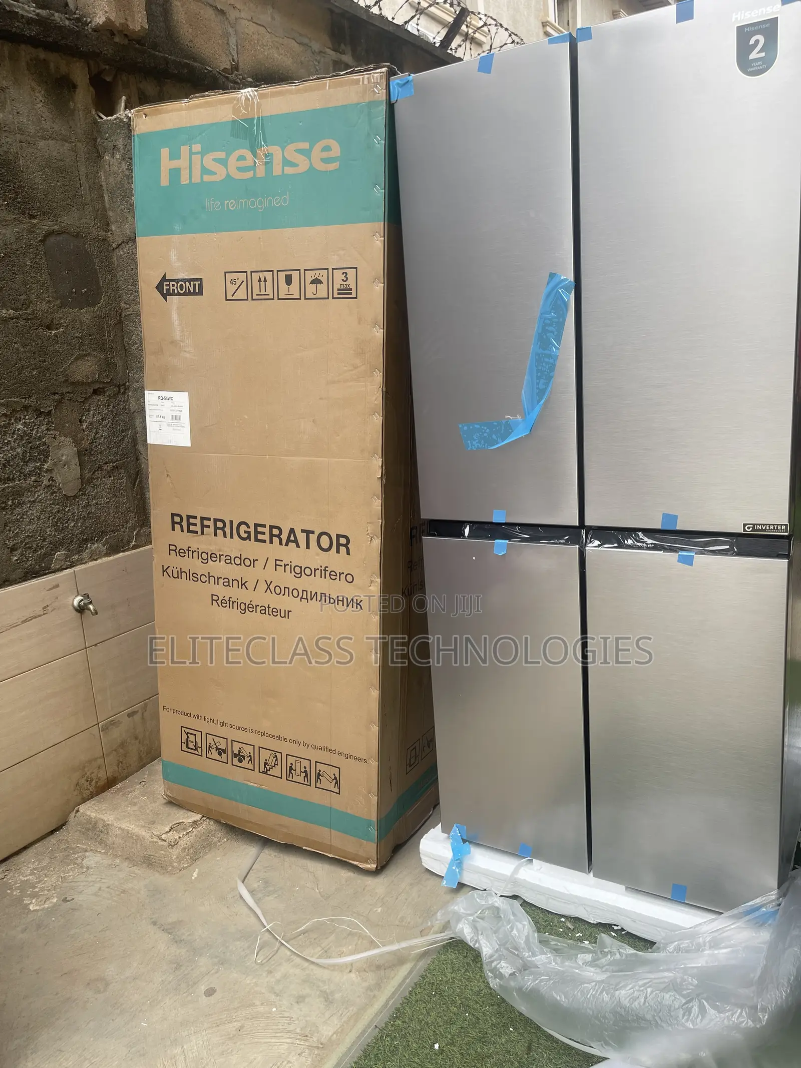 Hisense Four Door Fridge Ref-54ws 392l