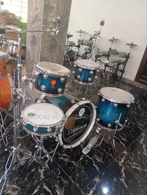 Complete Blue Drum Set Virgin Sound