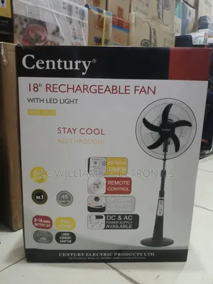 Century 18inch Rechargeable Fan