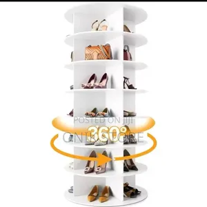 Rotating Shoe Rack Tower