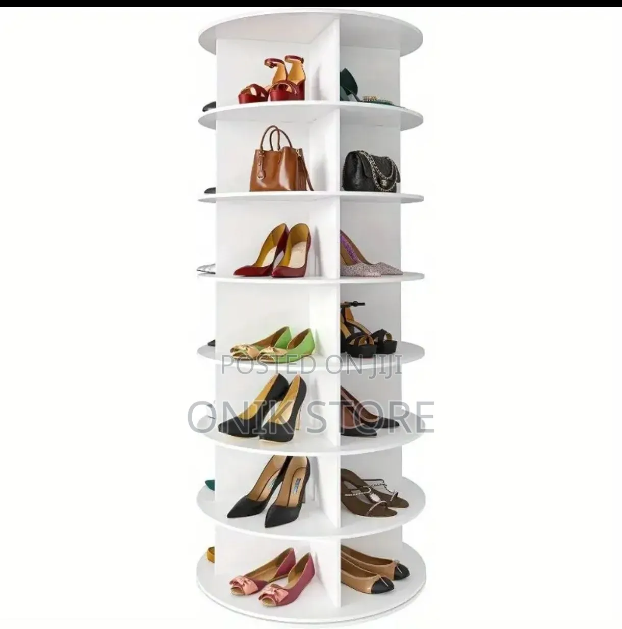 Rotating Shoe Rack Tower