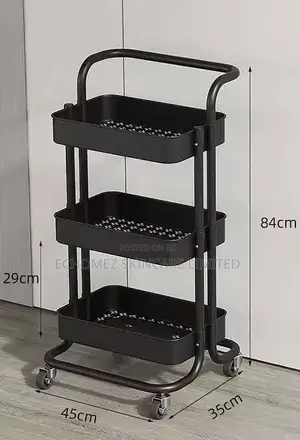 3 Step Organizer Movable Trolley
