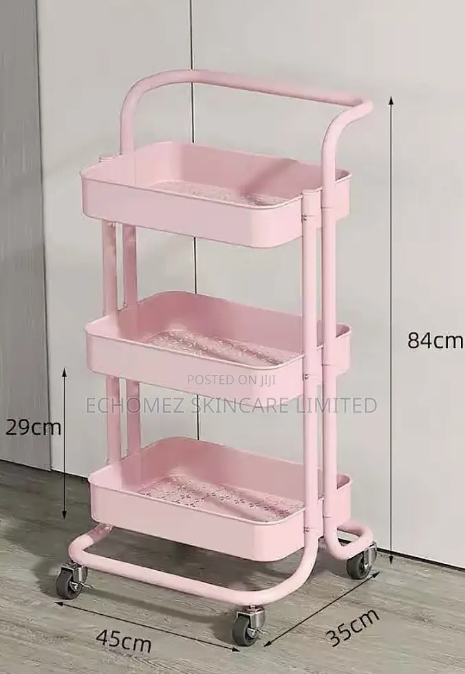 3 Step Organizer Movable Trolley