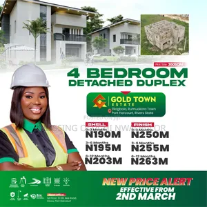 Furnished 4bdrm Duplex in Gold Town Estate, Rumuokoro for sale