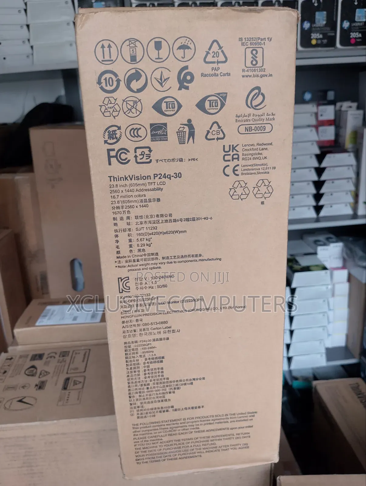 Lenovo Thinkvision P24q-30 Monitor