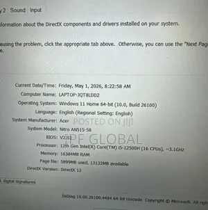Laptop Acer 16GB Intel Core i5 SSD 1T