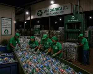 Recycling Factory Worker Night Duty