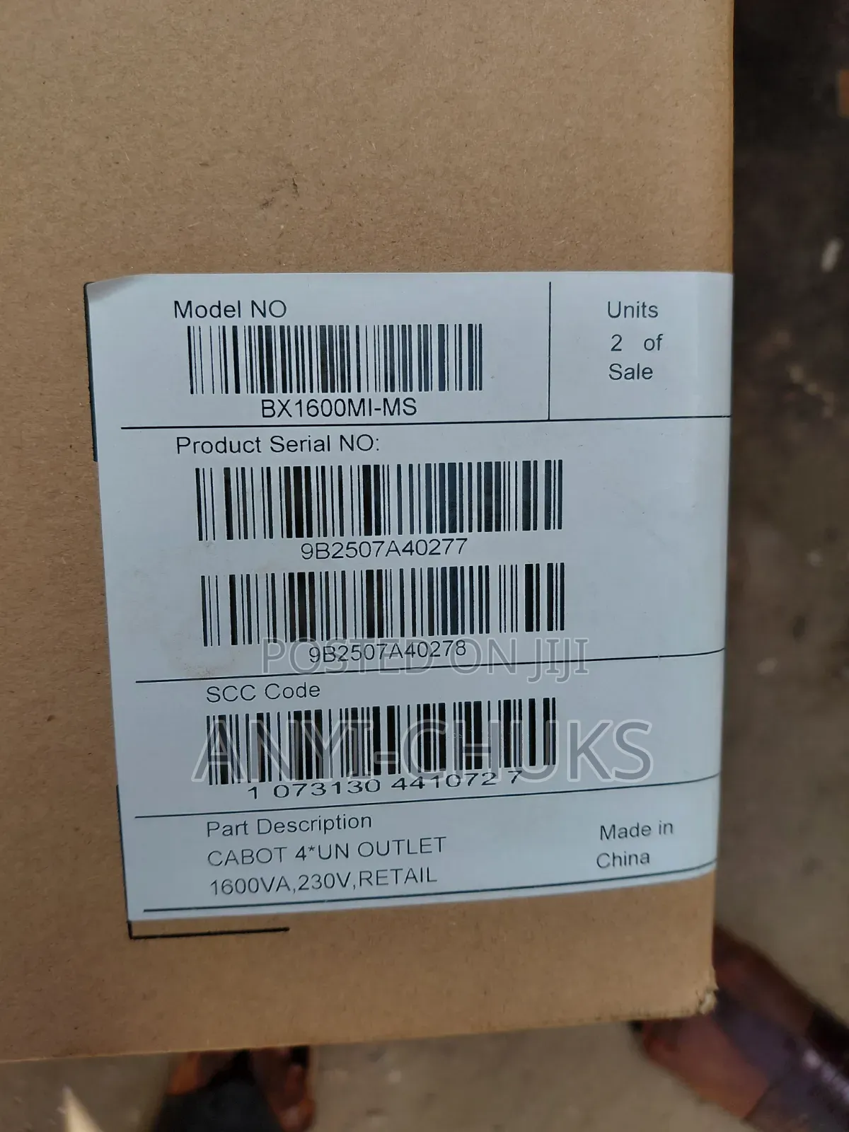 Apc Back-Ups Bx 1600va