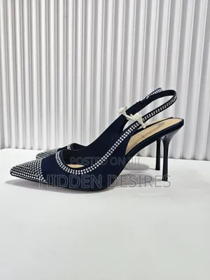 Jenny Bejeweled Slingbacks- Blue