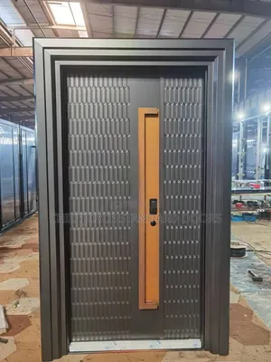 Turkish Style Steel-Wood Armored Security Door With a Solid Steel Core