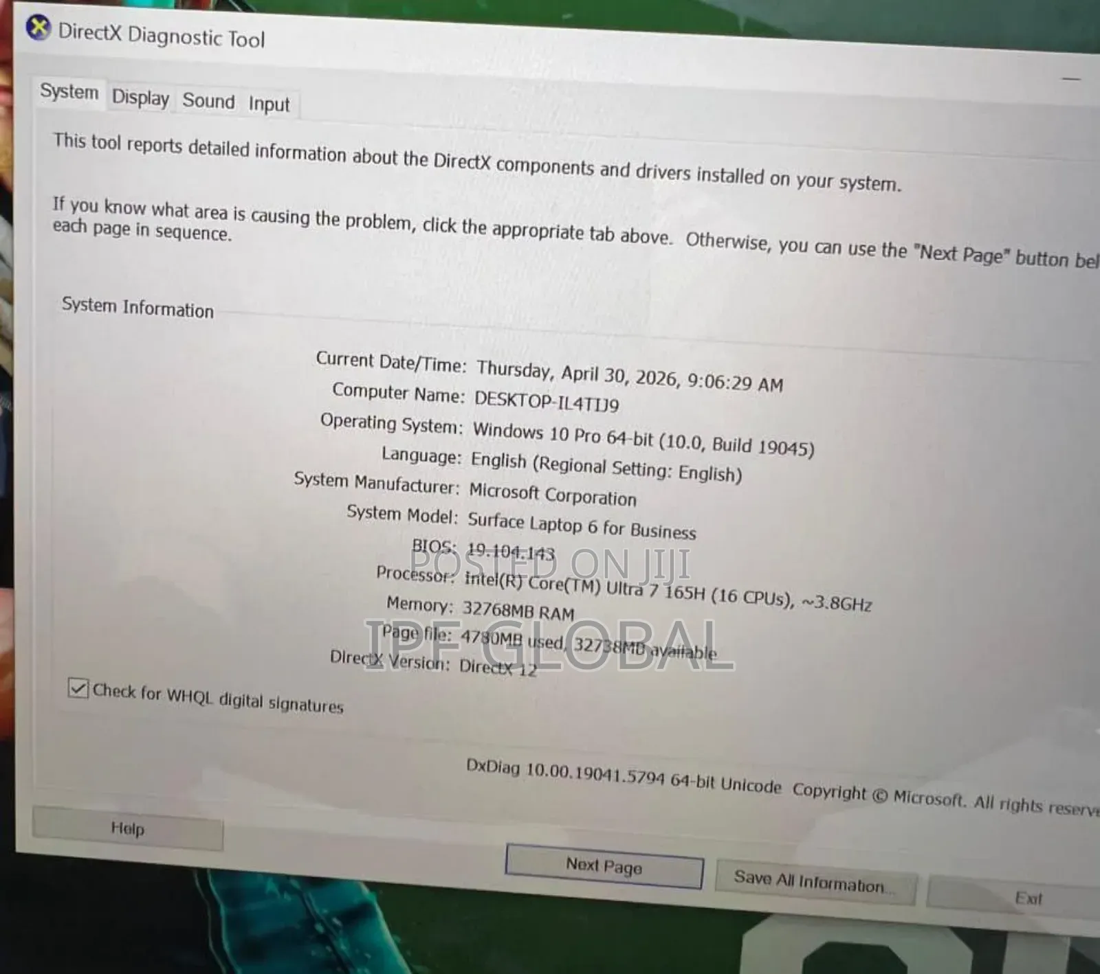 Laptop Microsoft Surface Laptop 6 32GB Intel Core Ultra 7 SSD 1T