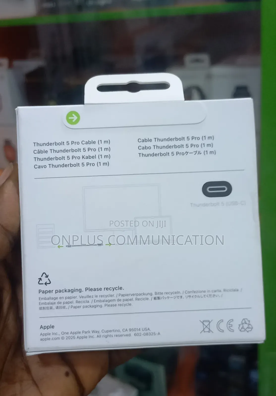Apple Thunderbolt 5 Pro Cable 1m