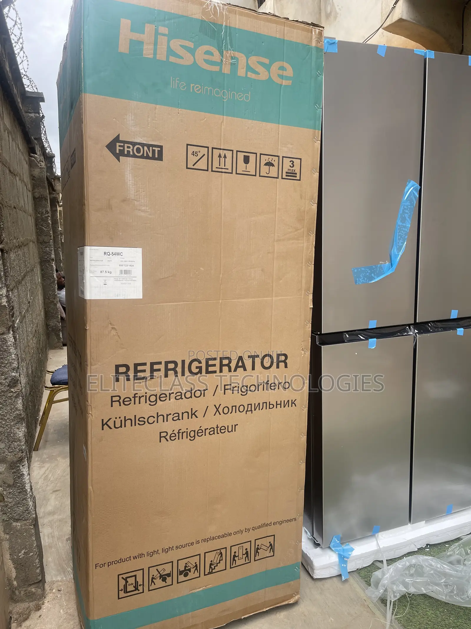 Hisense Ref-54ws 4-Door Cooling Unit 392l