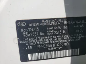 Hyundai Sonata 2015 White