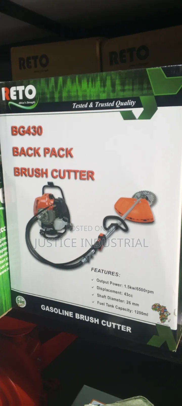 2 Stroke Back Pack Brush Cutter Machine