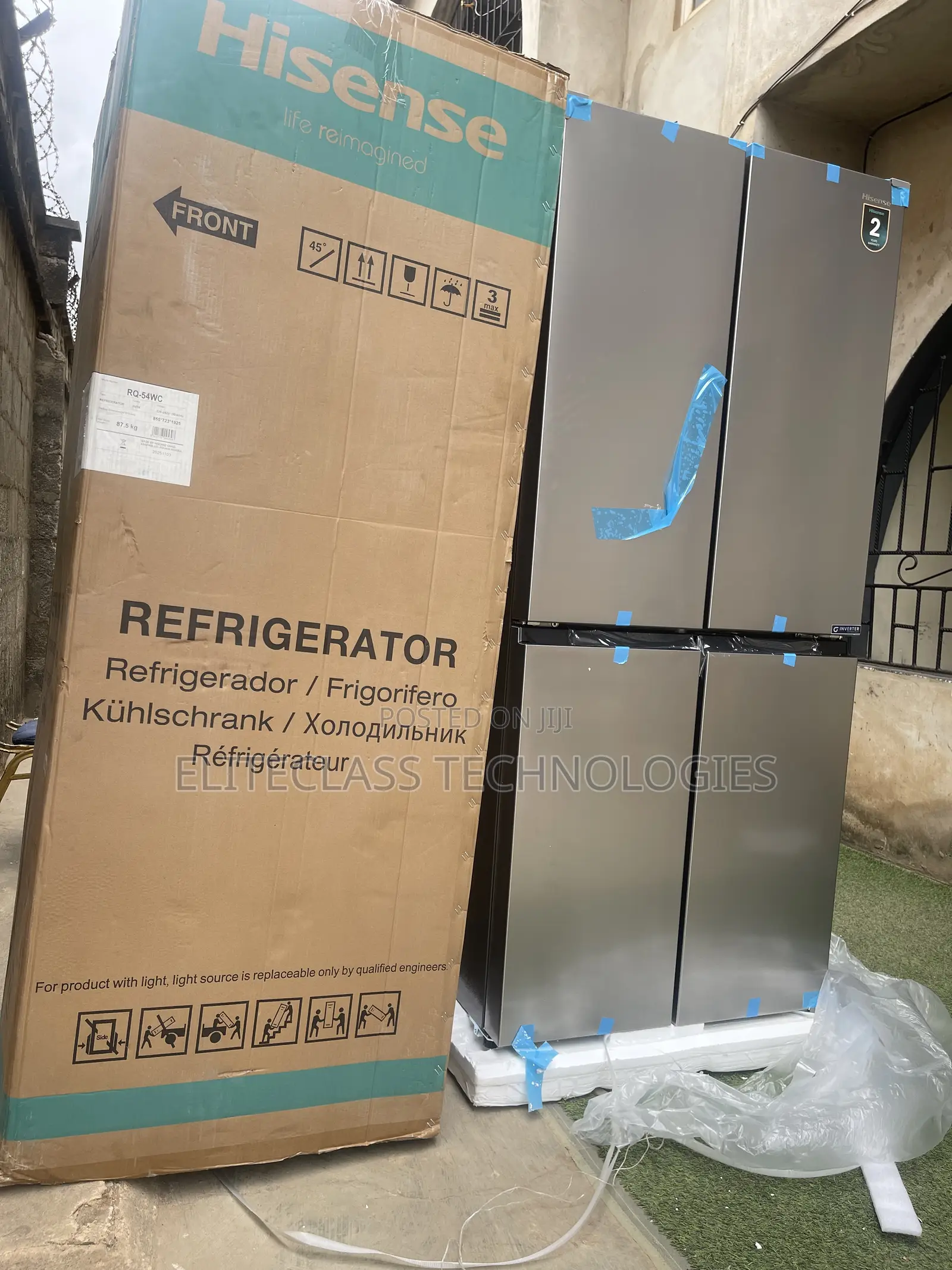 Hisense 392l Refrigerator With 4 Compartments Ref-54ws