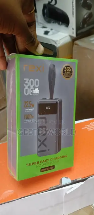 Rexi Power Bank 30000mah Super Fast Charging 22.5w