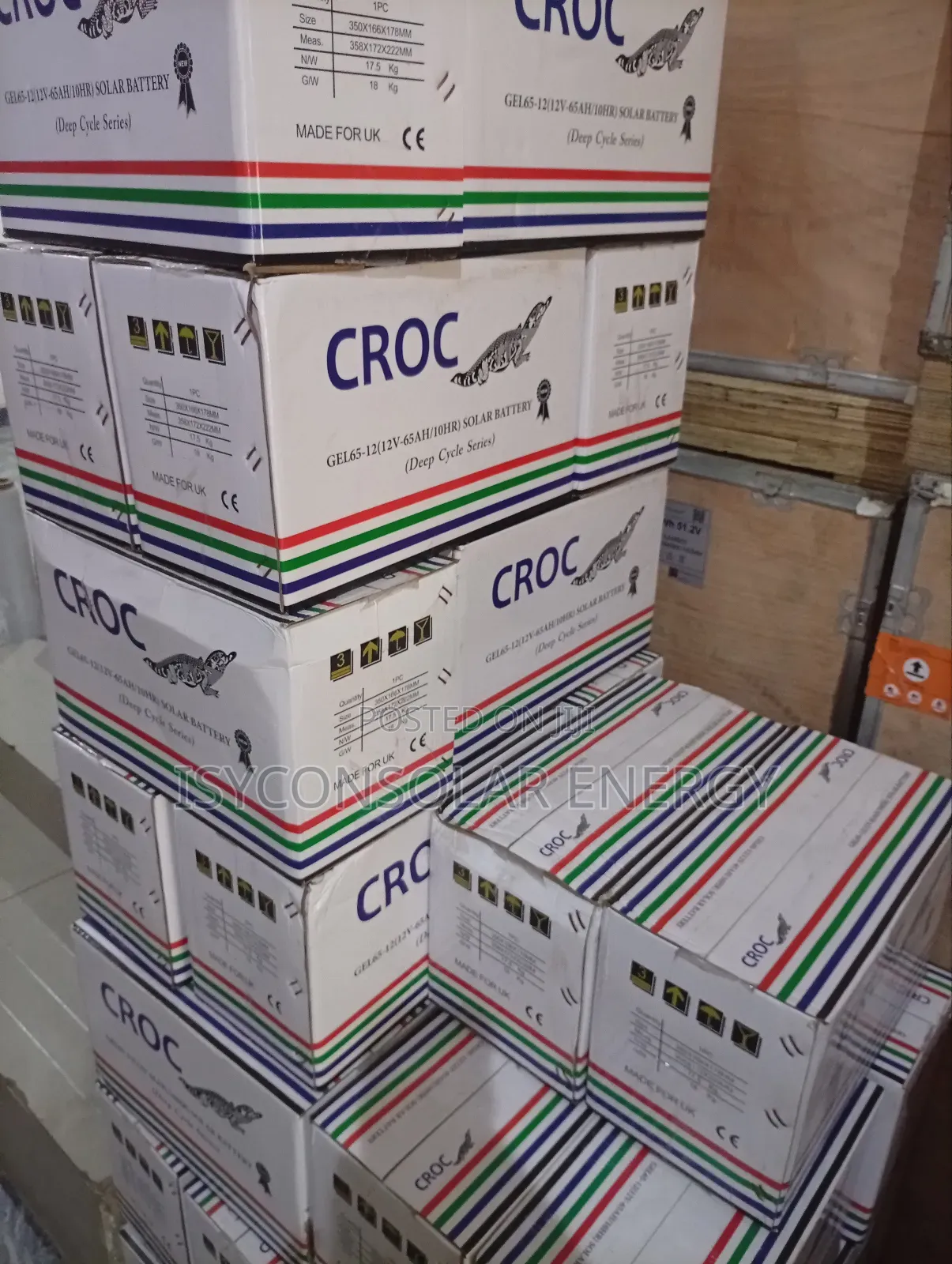 100ah 12v Croc Dry Gel Batteries