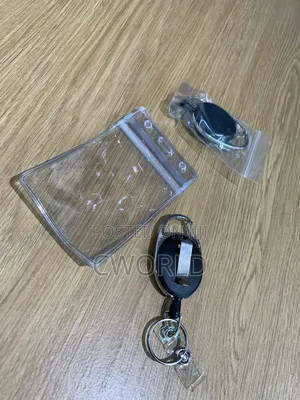 Retractable Id Badge Holders With Keyrings (Set)