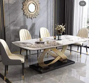 Very Nice Quality Marble Dining Table by Set