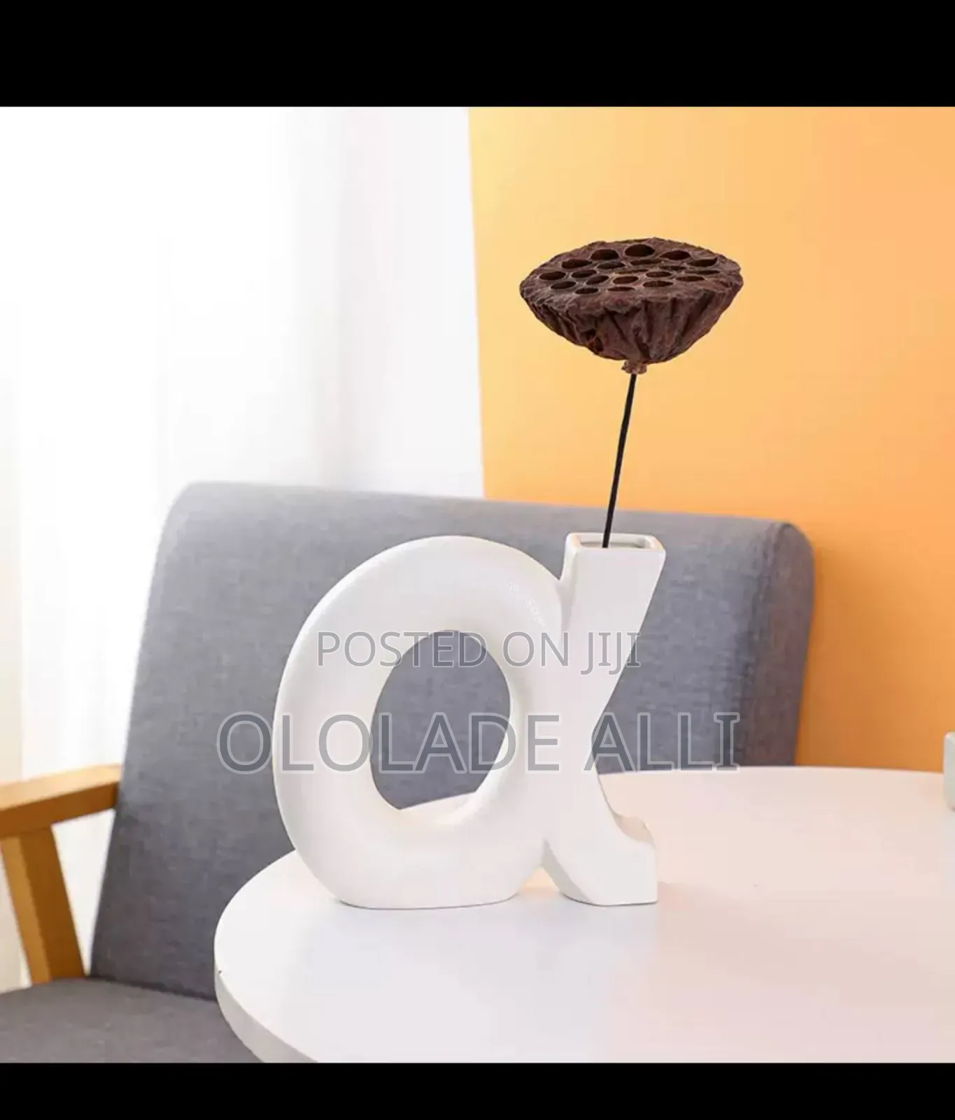 Small Letters Flower Vase