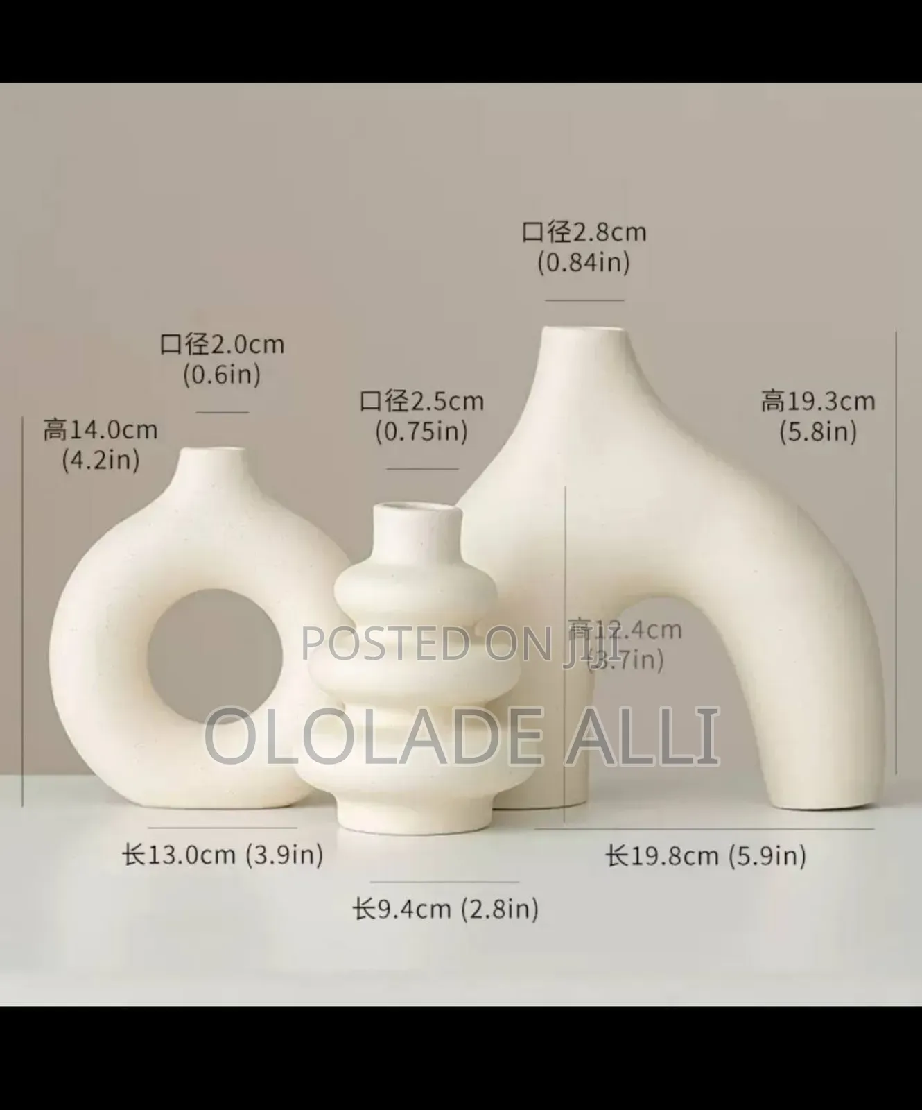Small Letters Flower Vase