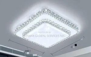 Crystal Flush Chandelier Round and Square
