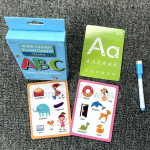 Wipeable Abc and 123 Flashcards (Write and Wipe)