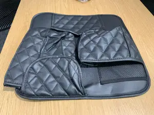 Black Quilted Car Backseat Organizer