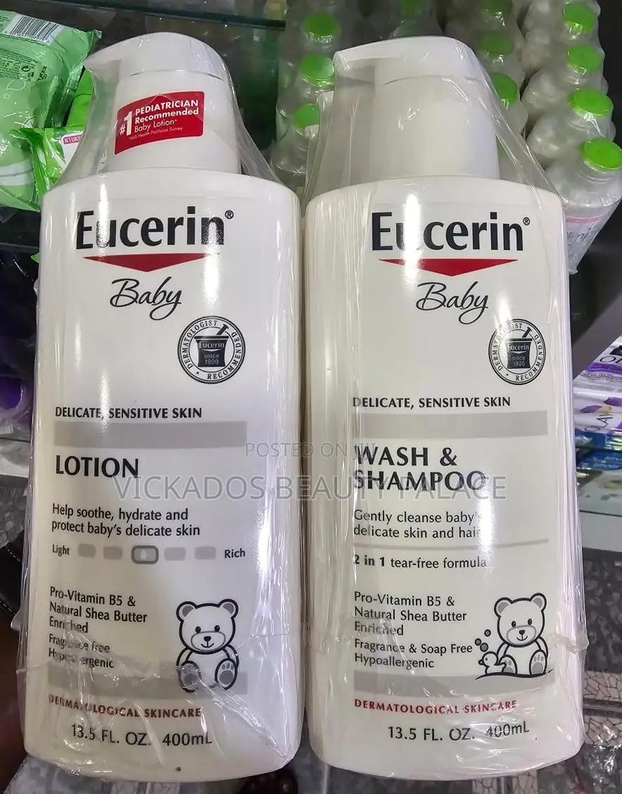 Eucerin Baby Lotion and Shampoo
