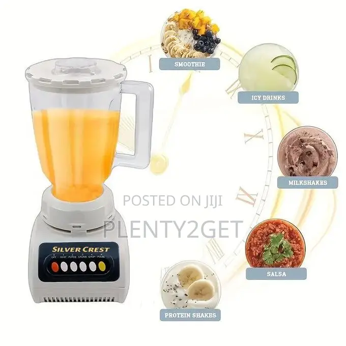 Silver Crest 1.5l Quality Long Lasting High Powerful Blender 2 in 1