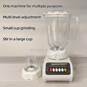 Silver Crest 1.5l Quality Long Lasting High Powerful Blender 2 in 1
