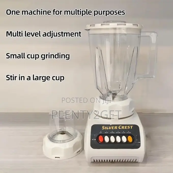 Silver Crest 1.5l Quality Long Lasting High Powerful Blender 2 in 1