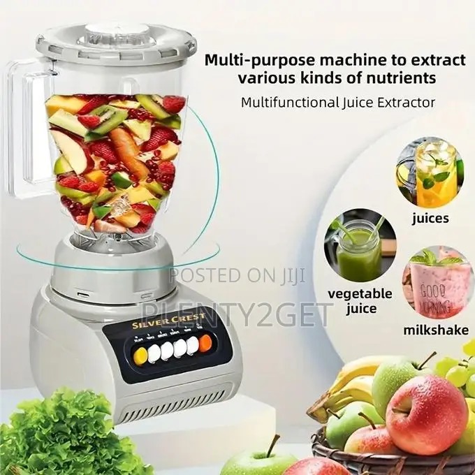 Silver Crest 1.5l Quality Long Lasting High Powerful Blender 2 in 1