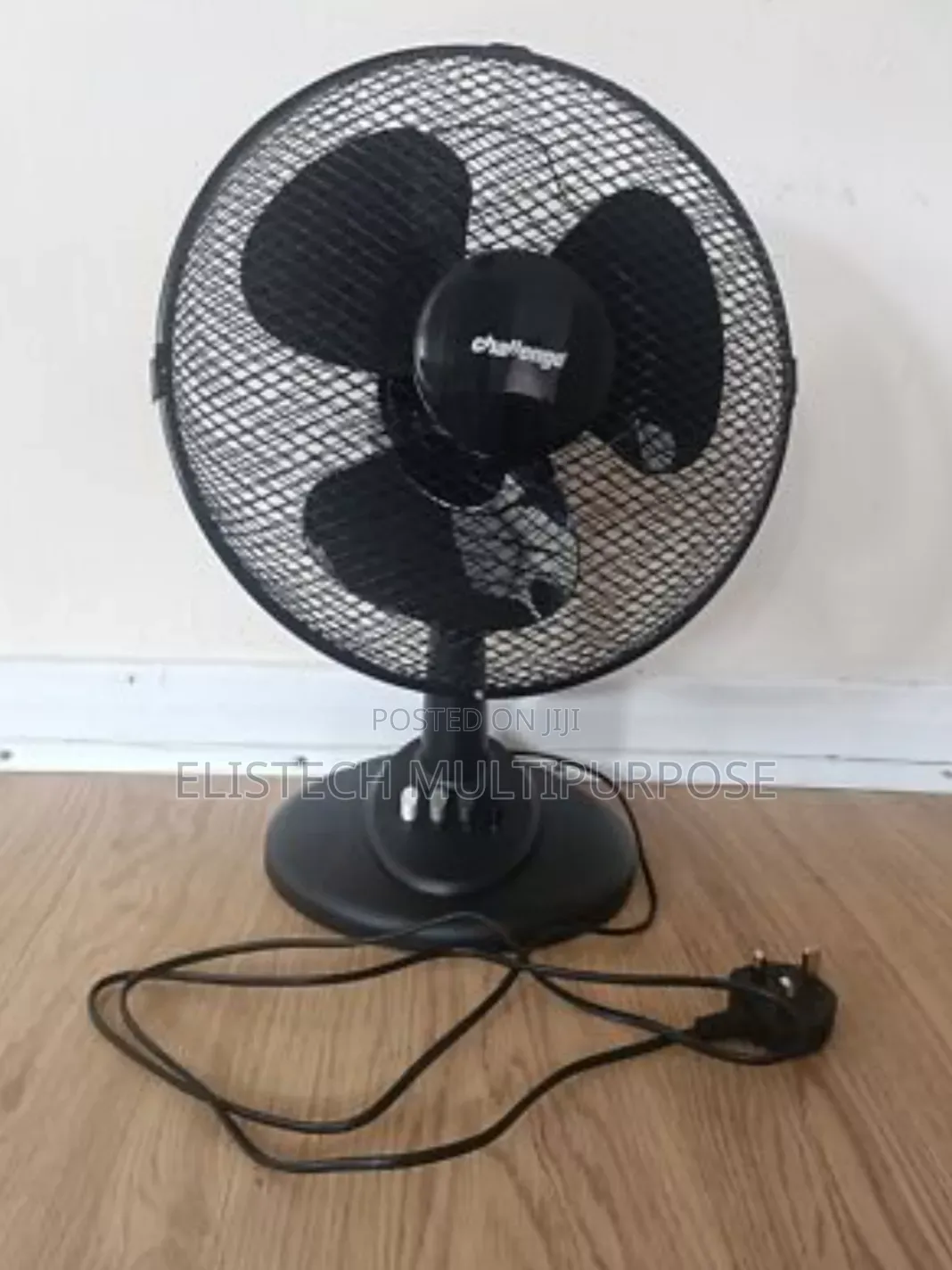 Challenge 12-Inch Desk Fan - 3 Speed Settings With Adjustable