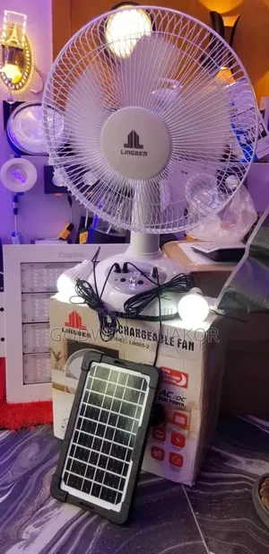 Table Top Rechargeable Solar Fan