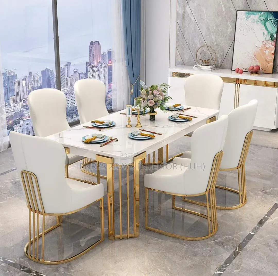 Mable Dining Table By6 Chairs